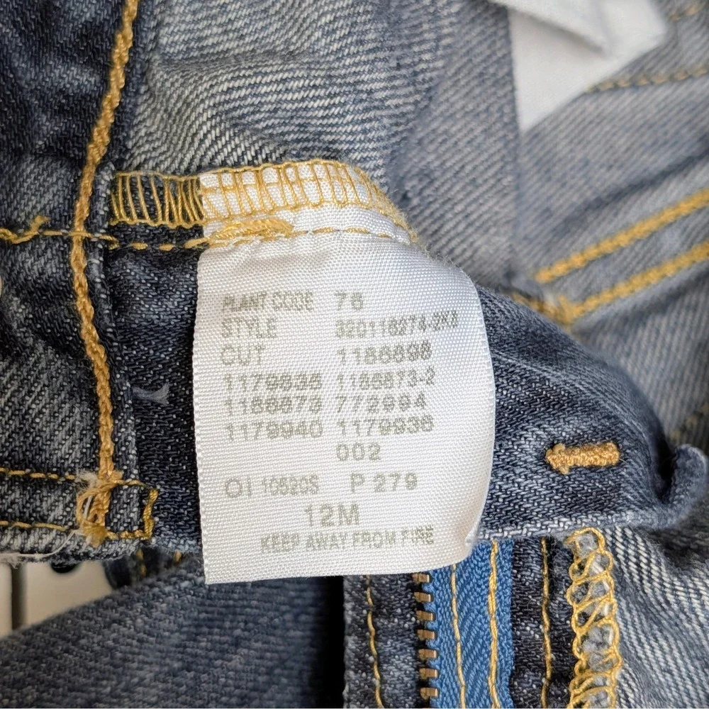 Vintage Polo Jeans Co. Ralph Lauren Infant Blue Denim Size 12‎ Months